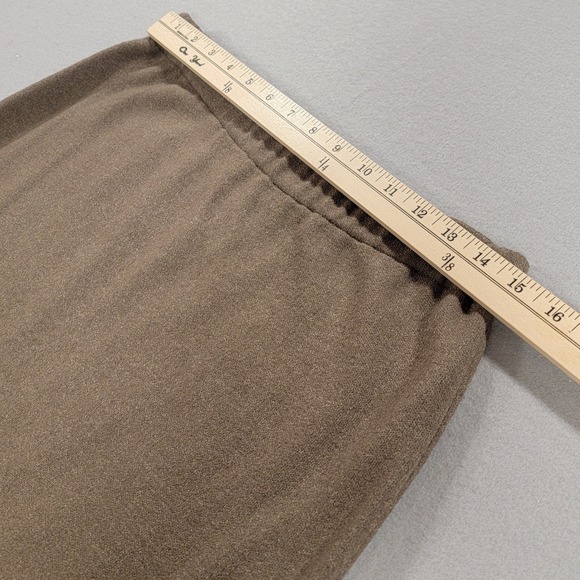 Vintage St John Collection Skirt Suit Brown Knit Gold Buttons USA Womens Set 6 8 - Picture 14 of 16